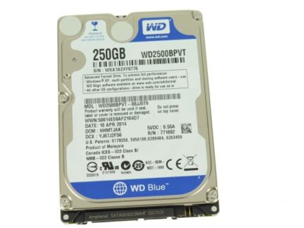 250GB LAPTOP HARD DISK USED