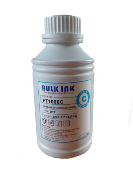 BULK INK 500ML FT1000C CYAN