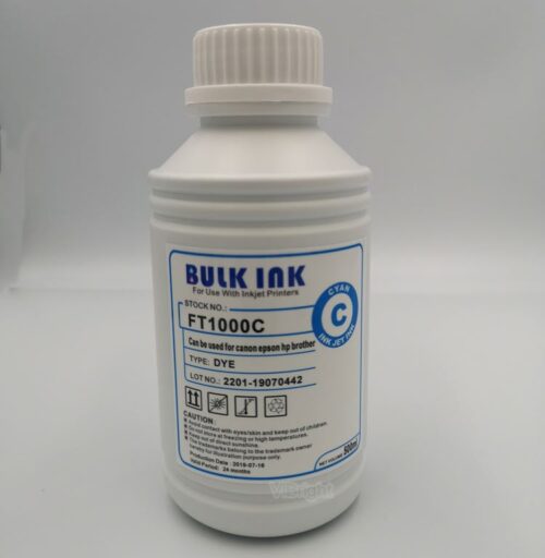 BULK INK 500ML FT1000C CYAN